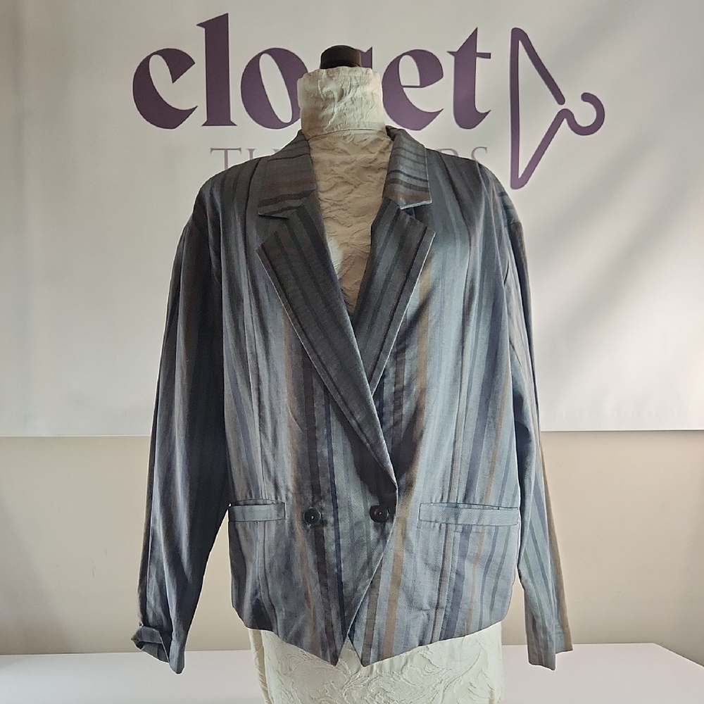 Alexander Julian Multicolor Striped Jacket